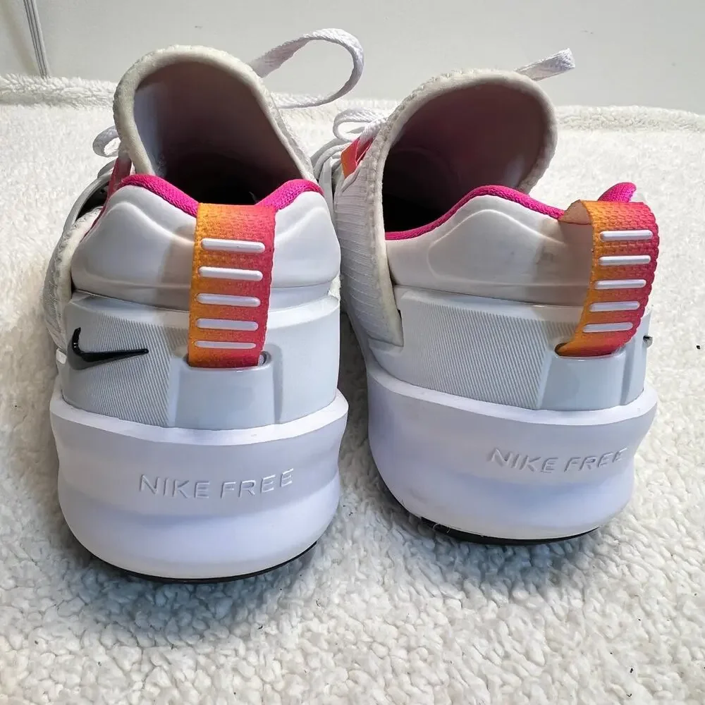 Nike Womens Sneakers Free Metcon 2 Training Gym Shoes White/Pink Sz 7.5